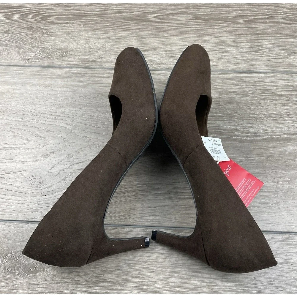 Dexter Comfort Women's Comfort Heel Pumps Brown Size 9W New - Picture 5 of 7